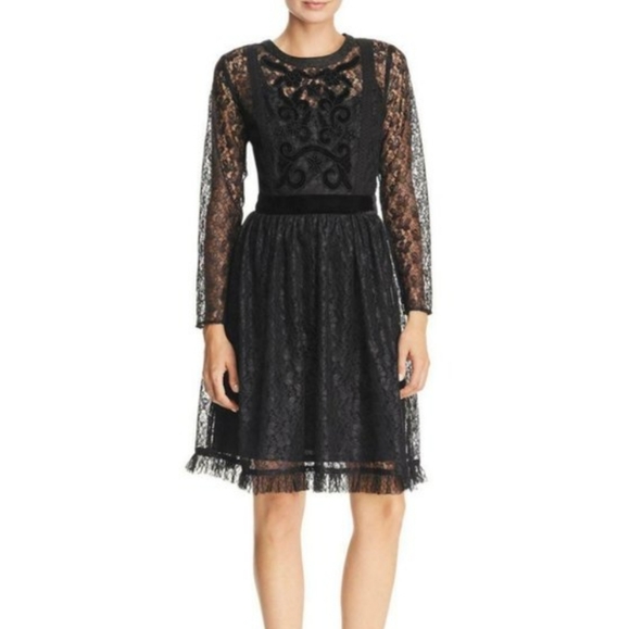 Nanette Lepore Dresses & Skirts - Nanette Lepore Dress 2 NWT Black Lace Cocktail NEW Holiday Party LBD NEW